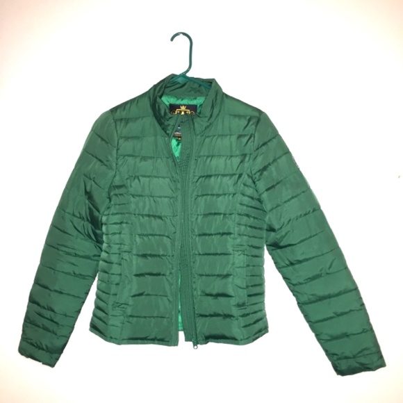 Bizzbee Kelly green to dark green puffer insulated jacket - Picture 2 of 7